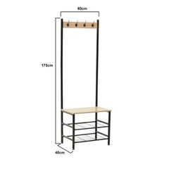 Pewamo Hall Tree with Bench and Shoe Storage