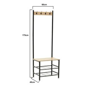 Pewamo Hall Tree with Bench and Shoe Storage