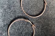 Sterling silver hoop earrings
