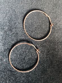 Sterling silver hoop earrings