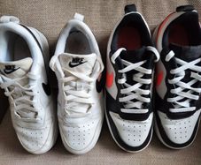 Two Pairs Of Boys Genuine Nike Trainers