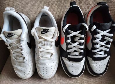Two Pairs Of Boys Genuine Nike Trainers