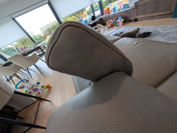 Natuzzi Editions leather corner sofa