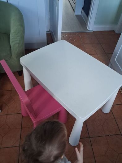 ikea kids table and chair