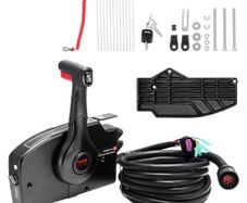 Throttle Control, 881170A13 Side-Mounted Outboard Remote Control Box for Mercury PT 4-Stroke