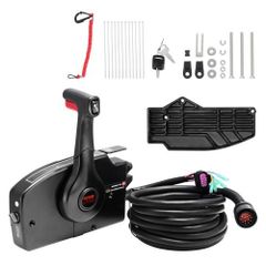Throttle Control, 881170A13 Side-Mounted Outboard Remote Control Box for Mercury PT 4-Stroke