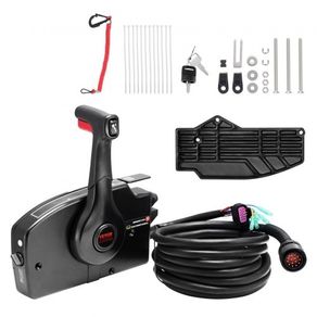 Throttle Control, 881170A13 Side-Mounted Outboard Remote Control Box for Mercury PT 4-Stroke