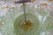 vintage glass bon bon or cake dish