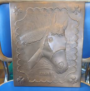 Arkle copper plaque