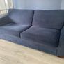 Navy Blue 2 and 3 seater sofas Image 2