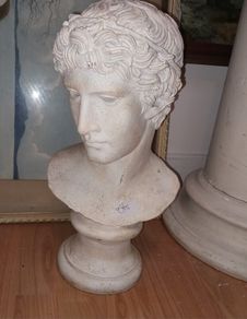 Vintage plaster bust of Athleteof Benevent
