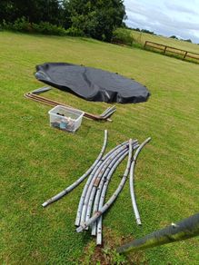 Trampoline 14ft Plum base (No sides)
