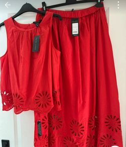New Look Red skirt and top