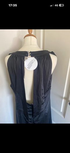 Black halter neck dress size 16 - new