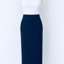 Zara Navy Knit Midi Skirt, Size M, New with Tags Image 3