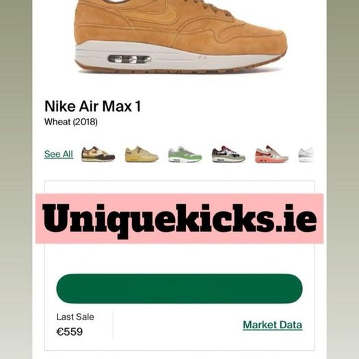 Premium Nike Air Max 1 Flax Cream Tan