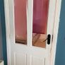 Internal Wooden Doors variety white glass 80X32 Image 3