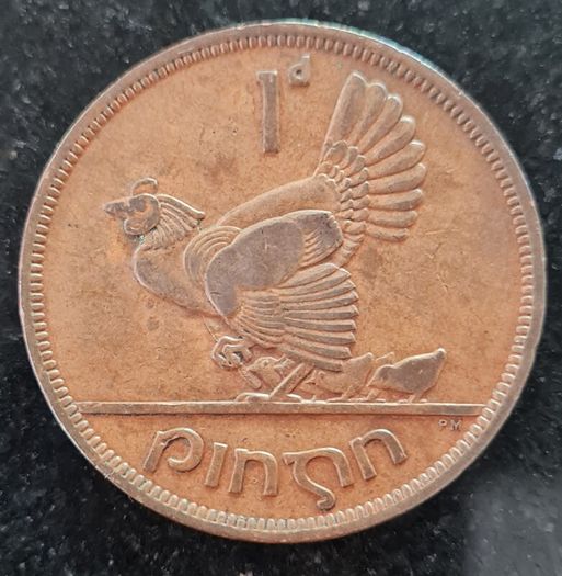 Ireland 1948 1d Penny Coin