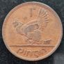 Ireland 1948 1d Penny Coin Image 2