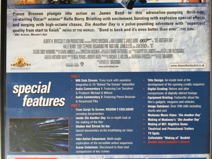 007 James Bond: Die Another Day [2002] Pierce Brosnan, Halle Berry, Toby Stephens, Rosamund Pike, Rick Yune, John Cleese & Judi Dench [Movie 2DVD]