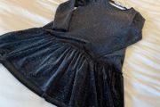 Gorgeous girls black drop waist sparkle dress from Mango 8 9
