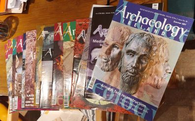 14 Archaeology Ireland magazines, 12 Archaeology  Ireland guides, 2 Archaeology NRA