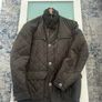 mens khaki green quilted jacket from brands stones Image 7