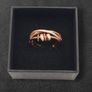 Rose Gold Tone 925 Sterling Silver CZ Fidget Ring Image 2
