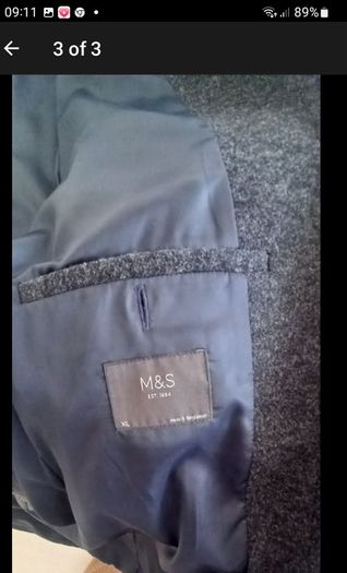 Mens Overcoat Grey New..xl never worn