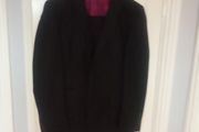 .mans.  2. Piece. Black.  Suit