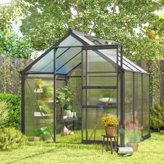 Large 6 x 6ft Polycarbonate Greenhouse