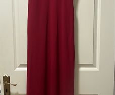 Burgundy evening dress