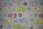 Toddler duvet set blue elephants