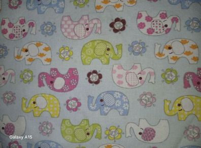 Toddler duvet set blue elephants