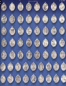 Antique Vintage Saints Medals