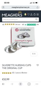 Breast Angels Silverette breastfeeding cups