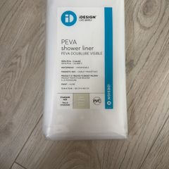 shower liner 72inx72in with rings