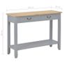 Console Table Grey 110x35x80 cm Wood Image 8