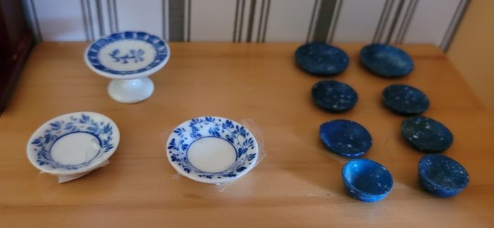Dolls house tableware - plates, cutlery, glasses and more