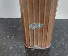 Vintage metal hot water bottle