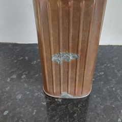 Vintage metal hot water bottle