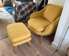 Armchair and ottoman