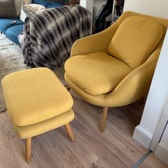 Armchair and ottoman