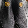 River Island slip on shoes black gold detail size 41 UK 7 Image 2