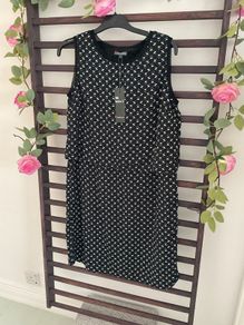 dress bnwt size 12 Streetone dress sleeveless black & white patterned