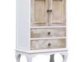 Drawer Cabinet White 50x30x80 cm Wood