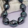 Peacock Color Shell Pearl Bracelet (Size - 8) in Rhodium Overlay Sterling Silver Image 4