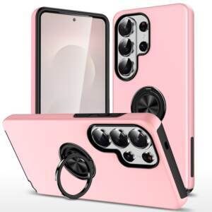 Ring Case for Samsung Galaxy S26, S26 Plus, S26 Ultra, A37, and Samsung A57 Compatible with MagSafe, Matte Shockproof Phone Cover with Stand & Ring Holder