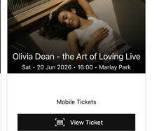 Olivia Dean Standing Ticket