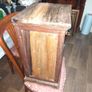 Beautiful Old Press with door and Twin Floral Carved Panels, rectangular top and plinth base, Image 2
